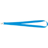 Neon Recycled Lanyard — Blue (BL) — blank back view — 9