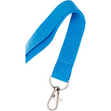 Neon Recycled Lanyard — Blue (BL) — blank detail view — 8