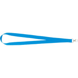 Neon Recycled Lanyard — Blue (BL) — blank front view — 7