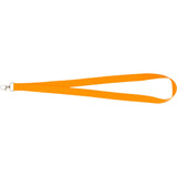 Neon Recycled Lanyard — Orange (OR) — blank back view — 17