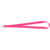 Neon Recycled Lanyard — Pink (PK) — blank back view — 5