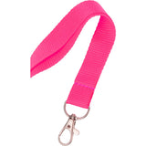 Neon Recycled Lanyard — Pink (PK) — blank detail view — 4