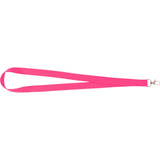 Neon Recycled Lanyard — Pink (PK) — blank front view — 3