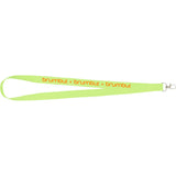 Neon Recycled Lanyard — Yellow (YW) — decorated front view — 10