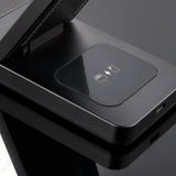 TriCharge 3-in-1 Wireless 15W Charging Stand — Black (BK) — blank detail view — 7