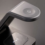 TriCharge 3-in-1 Wireless 15W Charging Stand — Black (BK) — blank detail view — 6