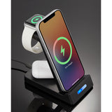 TriCharge 3-in-1 Wireless 15W Charging Stand — Black (BK) — blank product view — 5