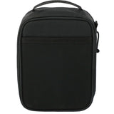 RPET Tech Organizer — Black (BK) — blank back view — 13