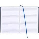 5" x 7" FSC Mix Snap Elastic Closure Notebook — Blue (BL) — blank front view — 16