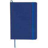 5" x 7" FSC Mix Snap Elastic Closure Notebook — Blue (BL) — blank product view — 15