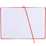 5" x 7" FSC Mix Snap Elastic Closure Notebook — RED (RE) — blank front view — 8