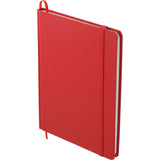 5" x 7" FSC Mix Snap Elastic Closure Notebook — RED (RE) — blank left angle — 7