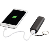 Span 1200 mAh Power Bank — Black (BK) — blank product view — 3