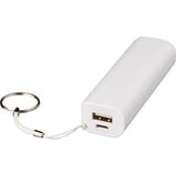 Span 1200 mAh Power Bank — White (WH) — blank product view — 9
