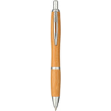 Bamboo Nash Ballpoint Pen — Natural (NT) — blank front view — 4