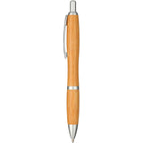 Bamboo Nash Ballpoint Pen — Natural (NT) — blank front view — 3