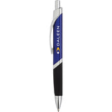 SoBe Ballpoint Pen — Blue w — decorated front view — 2