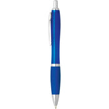 Nash Retractable Ballpoint Pen — Blue (Blue Ink) (BL-BL) — blank front view — 32
