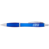 Nash Retractable Ballpoint Pen — Blue (BL) — decorated front view — 28