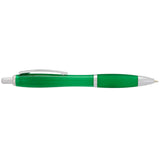 Nash Retractable Ballpoint Pen — Green (GR) — blank front view — 26