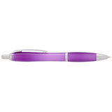 Nash Retractable Ballpoint Pen — Purple (PU) — blank front view — 17