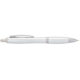 Nash Retractable Ballpoint Pen — Silver (SSI) — blank front view — 3