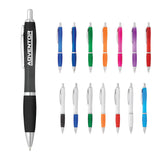Nash Retractable Ballpoint Pen — Black (BK) — decorated front view — 47