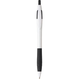 Cougar Rubber Grip Ballpoint Pen — White w — blank product view — 12