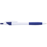 Cougar Rubber Grip Ballpoint Pen — Wblue(WBL) — blank product view — 8