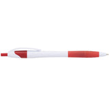 Cougar Rubber Grip Ballpoint Pen — White w — blank product view — 4