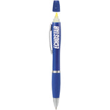 Nash Ballpoint Pen-Highlighter — Blue (BL) — decorated product view — 4