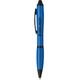 Nash Wheat Straw Ballpoint Stylus Pen — Royal (RYL) — decorated front view — 5