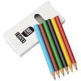 Sketchi 6-Piece Colored Pencil Set — White (WH) — decorated front view — 2