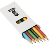 Sketchi 6-Piece Colored Pencil Set — White (WH) — decorated product view — 4