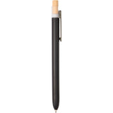 Paige Recycled Ocean Bound Plastic Pen — Black (BK) — blank front view — 11