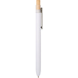 Paige Recycled Ocean Bound Plastic Pen — White (WH) — blank front view — 7