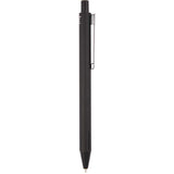 Halo Soft Touch Recycled Aluminum Gel Pen — Black (BK) — blank product view — 13