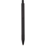 Halo Soft Touch Recycled Aluminum Gel Pen — Black (BK) — blank product view — 12