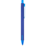 Halo Soft Touch Recycled Aluminum Gel Pen — Blue (BL) — blank product view — 10