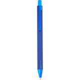 Halo Soft Touch Recycled Aluminum Gel Pen — Blue (BL) — blank product view — 9