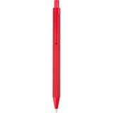 Halo Soft Touch Recycled Aluminum Gel Pen — Red (RD) — blank product view — 3