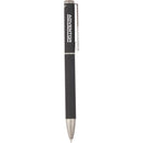 Harper Soft Touch Recycled Aluminum Gel Pen — Black (BK) — decorated front view