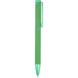 Harper Soft Touch Recycled Aluminum Gel Pen — Green (GR) — blank front view — 7
