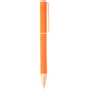 Harper Soft Touch Recycled Aluminum Gel Pen — Orange (OR) — blank front view