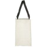 Pluto Recycled Non-Woven Small Grocery Tote — Black (BK) — blank product view — 17