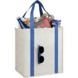 Neptune Recycled Non-Woven Grocery Tote — Royal (RYL) — blank product view — 3