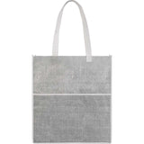 Apollo Recycled Non-Woven Convention Tote — Black (BK) — blank front view — 6