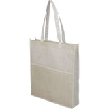Apollo Recycled Non-Woven Convention Tote — Natural (NT) — blank left angle — 17