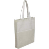 Apollo Recycled Non-Woven Convention Tote — Natural (NT) — blank right angle — 16