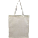 Apollo Recycled Non-Woven Convention Tote — Natural (NT) — blank back view — 15